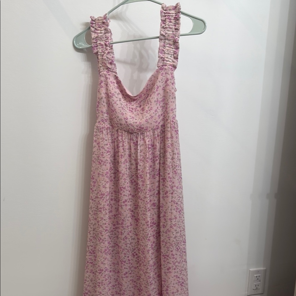 Altar'd State Pink Floral Maxi Dress